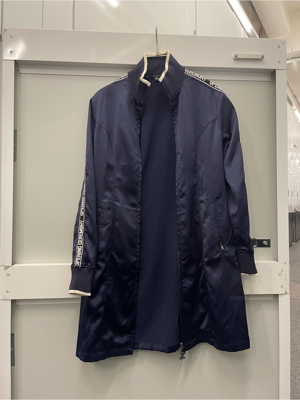 Opening Ceremony Long Satin Jacket